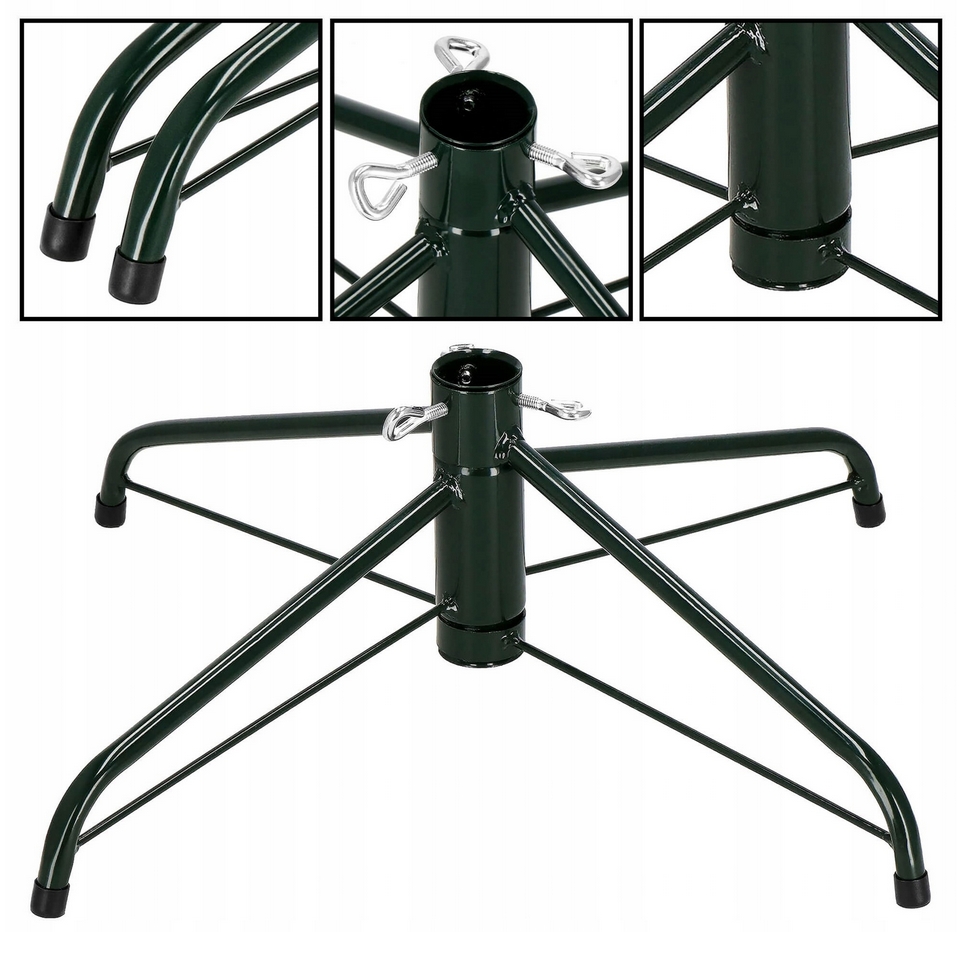 Choinka sztuczna na stojaku PE świerk kaukaski gęsta jak prawdziwa premium 180cm - obrazek 5