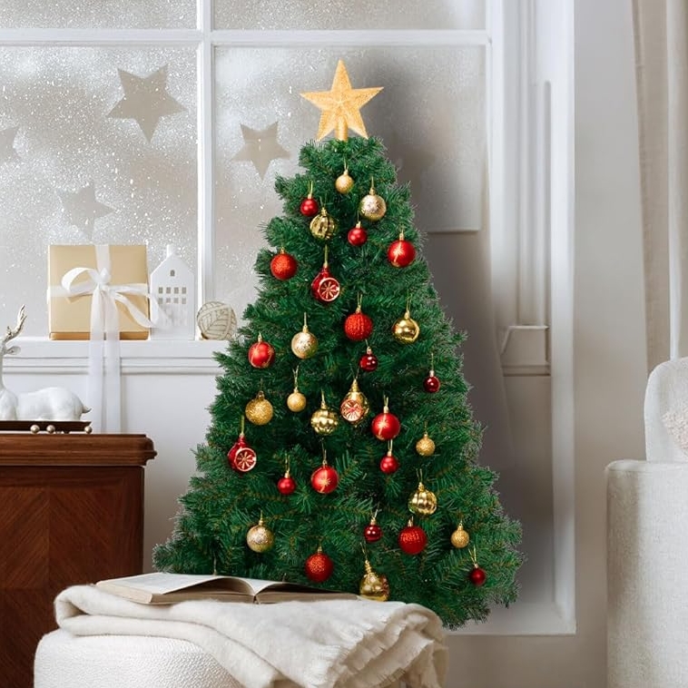 Choinka sztuczna na stojaku PE świerk kaukaski gęsta jak prawdziwa premium 180cm - obrazek 8