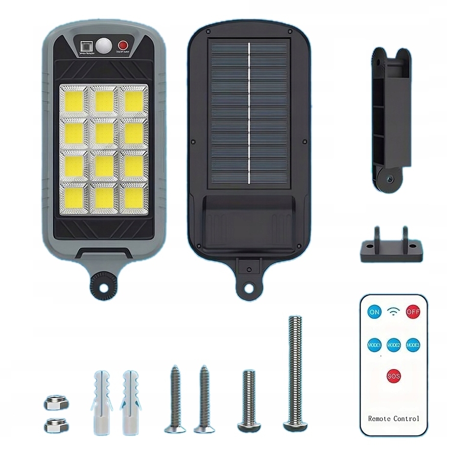 LEDLIGHT Lampa solarna uliczna 144 led z czujnikiem ruchu zmierzchu pilot premium 500w - obrazek 3