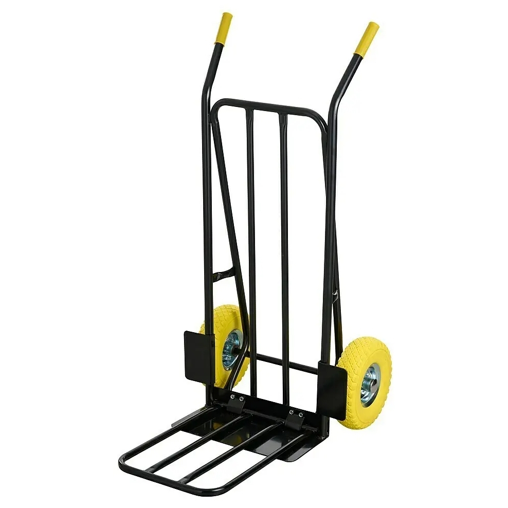 HÖGLER Wózek transportowy magazynowy stalowy młynarka podwójna platforma 300kg - obrazek 7