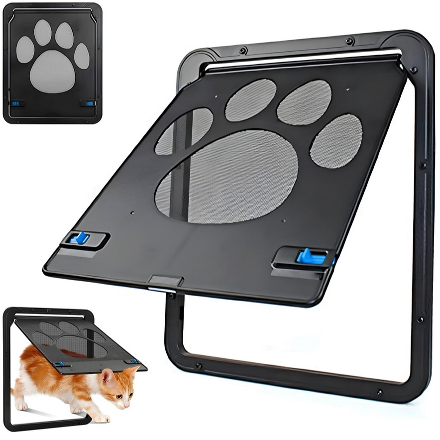 NUXIE® Drzwiczki wahadłowe klapka dla kota psa wejście przejście drzwi dwustronne z klapą