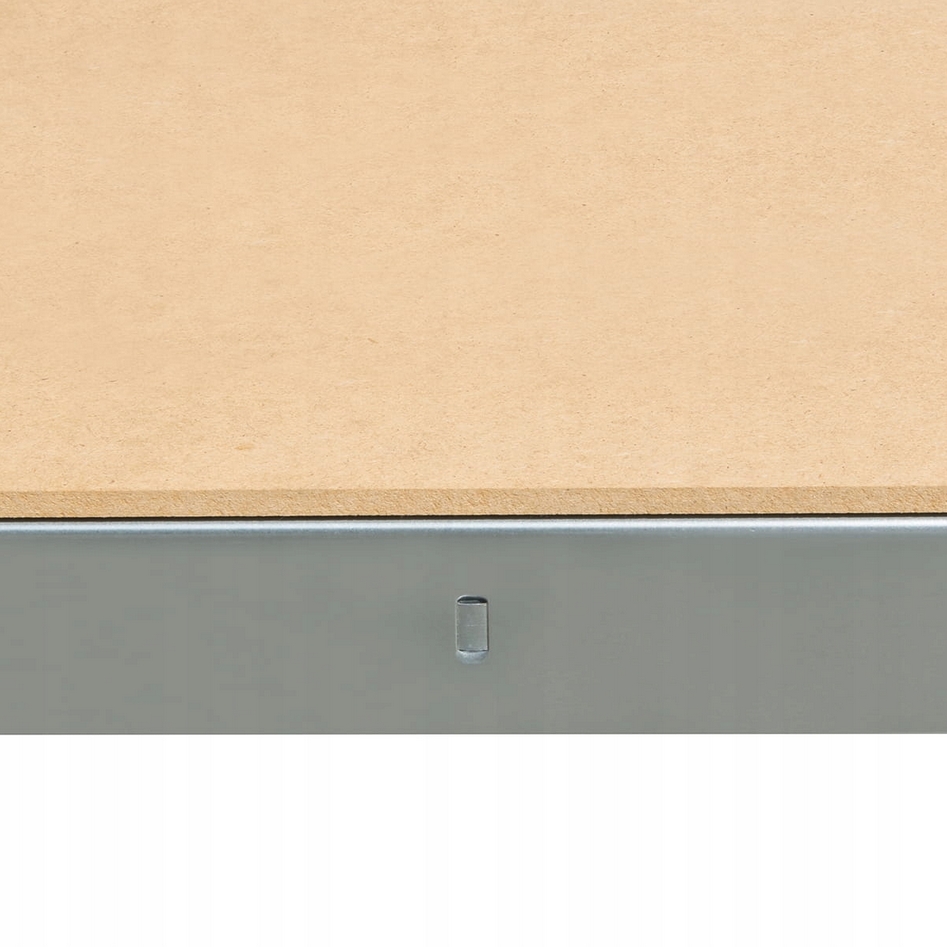 HÖGLER Regał metalowy magazynowy garażowy srebrny 5 półek 1000kg 180x120x45 - obrazek 8
