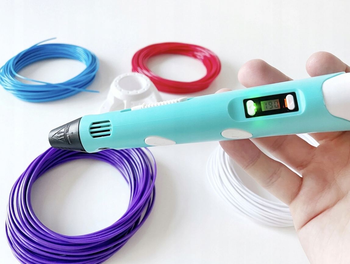 PLAYJOY Magiczny długopis dla dzieci 3d pen generacja 3 drukarka + filament - obrazek 2