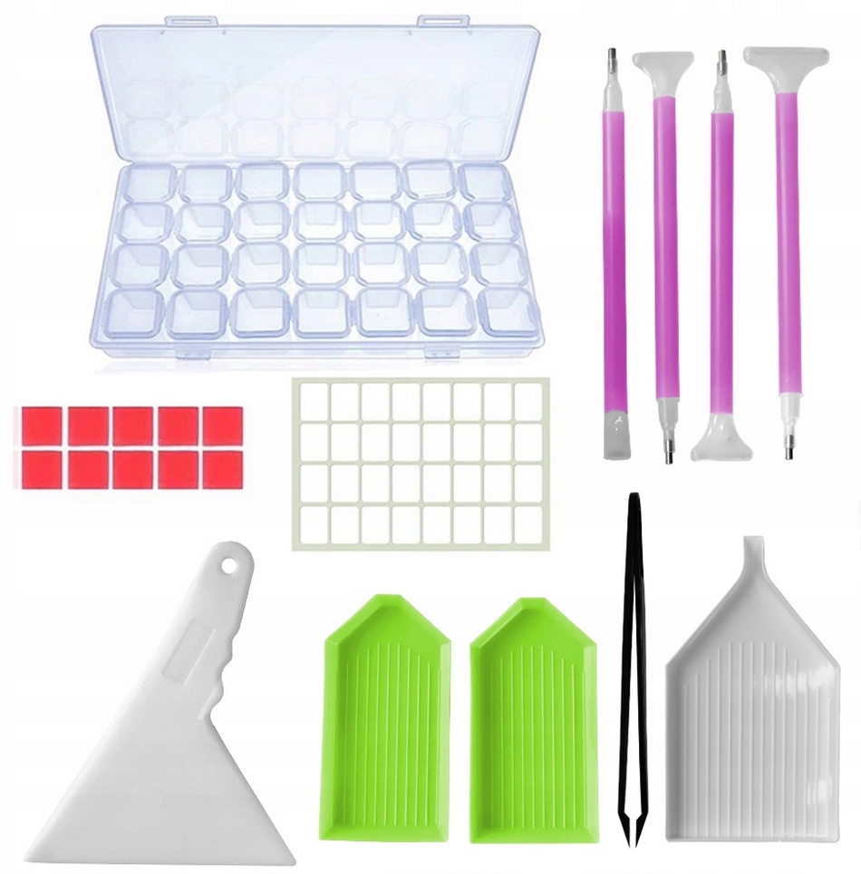 PLAYJOY Haft diamentowy zestaw do haftu diamentowego akcesoria 49 el