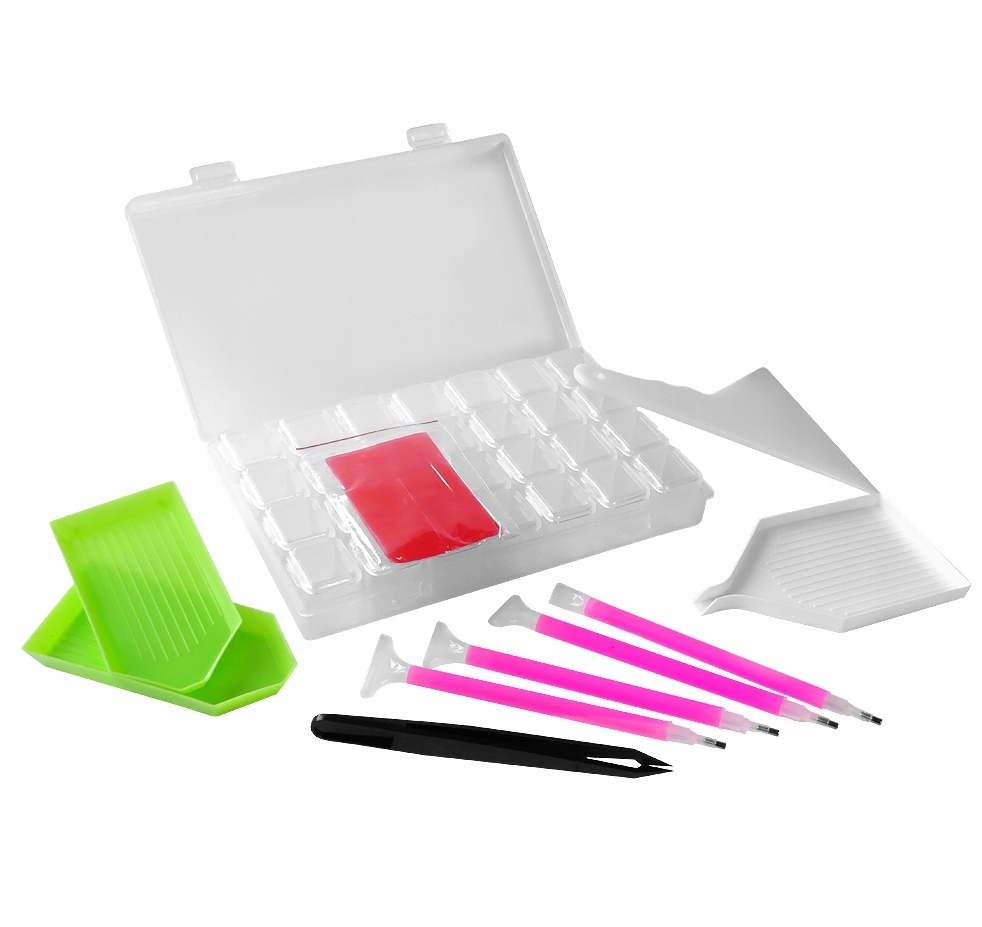 PLAYJOY Haft diamentowy zestaw do haftu diamentowego akcesoria 49 el - obrazek 2