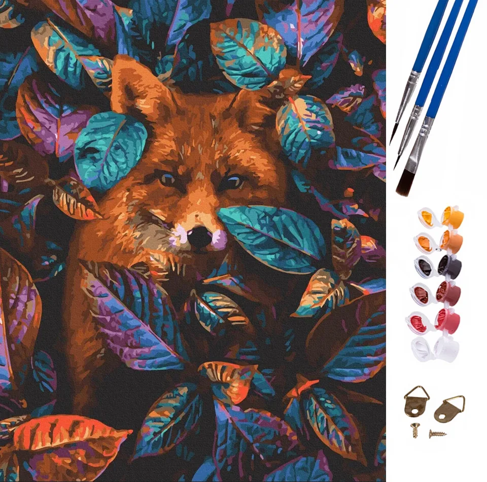 PLAYJOY Malowanie po numerach obraz do malowania dla dzieci zestaw 47x57cm