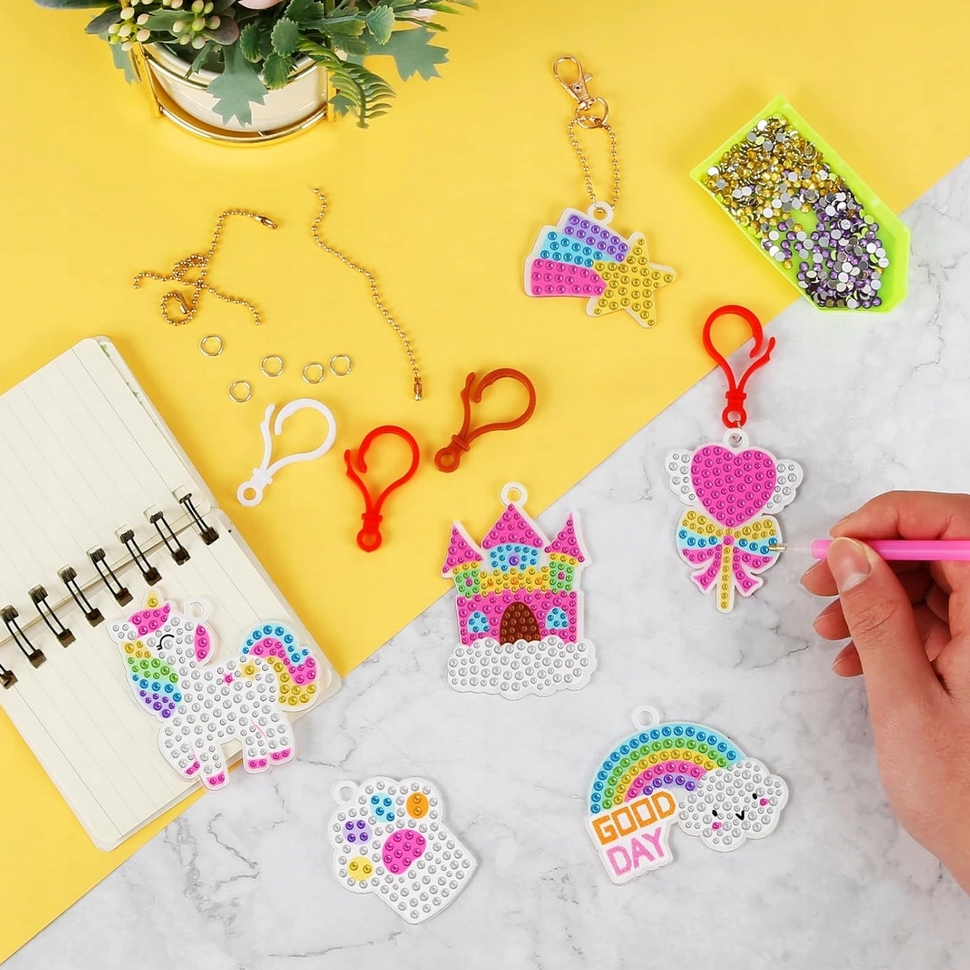 PLAYJOY Haft diamentowy mozaika brelok naklejki obrazek ramka naklejki zestaw xxl - obrazek 4