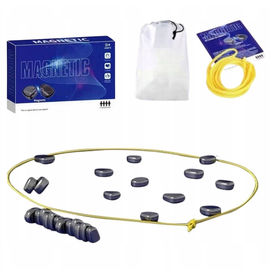PLAYJOY Kamienie magnetyczne gra rodzinna strategiczna magnesy edukacyjna zestaw 40szt - obrazek 3