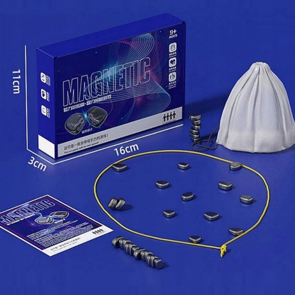 PLAYJOY Kamienie magnetyczne gra rodzinna strategiczna magnesy edukacyjna zestaw 30szt - obrazek 5