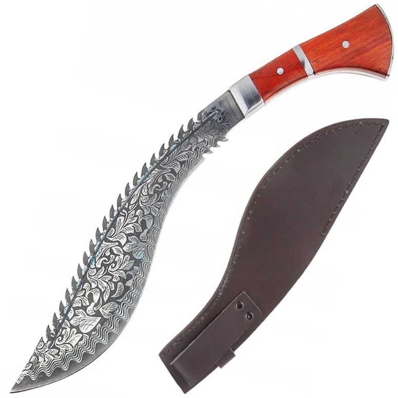 MOUNTAIN GHOST® Nóż myśliwski maczeta kukri pokrowiec 45cm