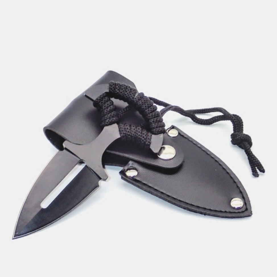 MOUNTAIN GHOST® Nóż taktyczny wojskowy na szyję sztylet push dagger neck knife 13cm - obrazek 3