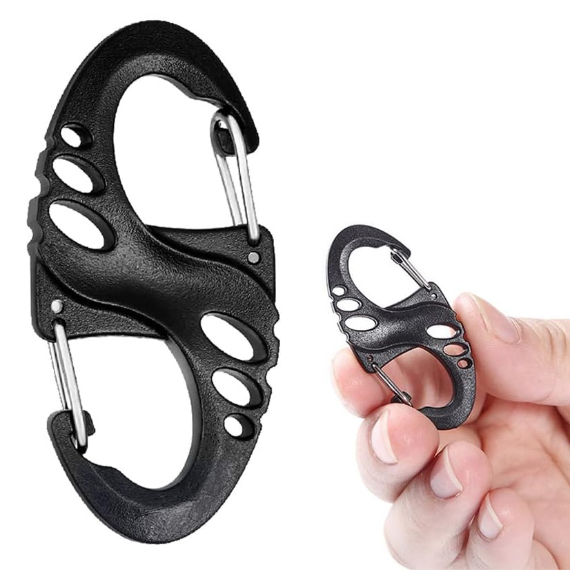 MOUNTAIN GHOST® Karabińczyk taktyczny s-hook karabinek dwustronny szekla zawieszka kluczy