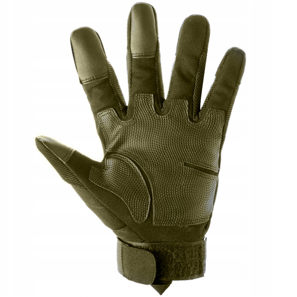 FOXTER® Rękawice ochronne taktyczne militarne wojskowe dotykowe rękawiczki survival oliwka l - obrazek 2