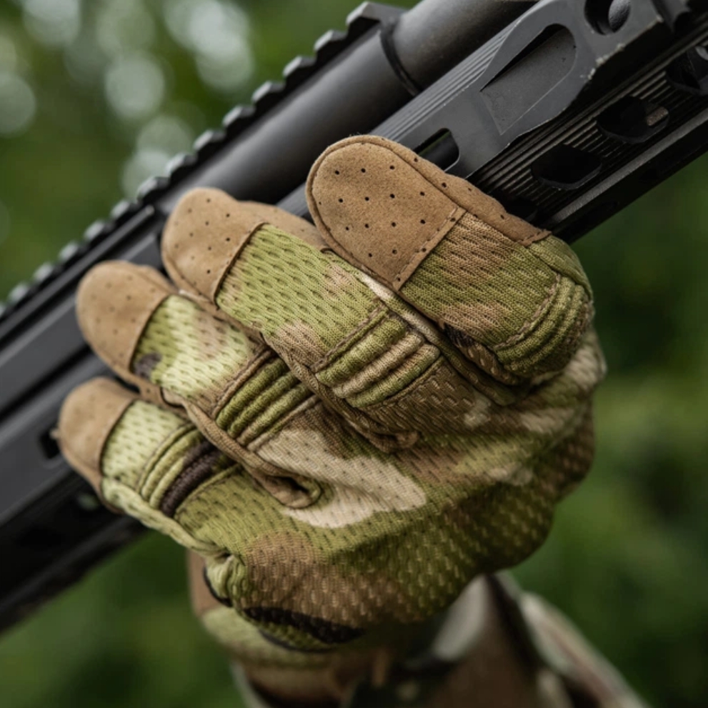 FOXTER® Rękawice ochronne taktyczne militarne wojskowe dotykowe strzeleckie rękawiczki survival camo xl - obrazek 8