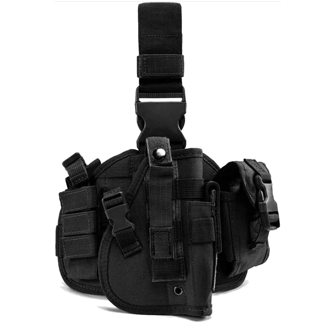 FOXTER® Kabura taktyczna z ładownicą na magazynki biodrowa regulowana udowa ładownica