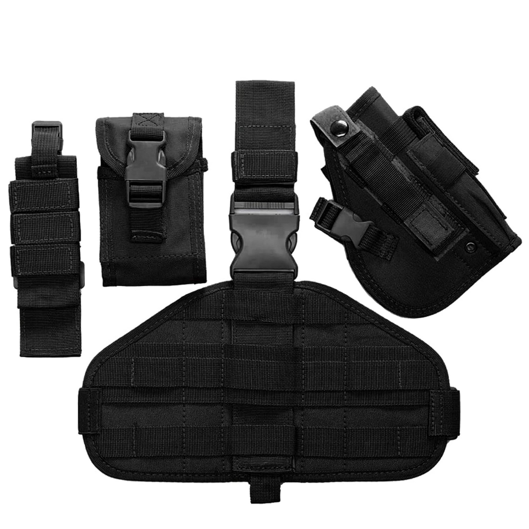 FOXTER® Kabura taktyczna z ładownicą na magazynki biodrowa regulowana udowa ładownica - obrazek 2