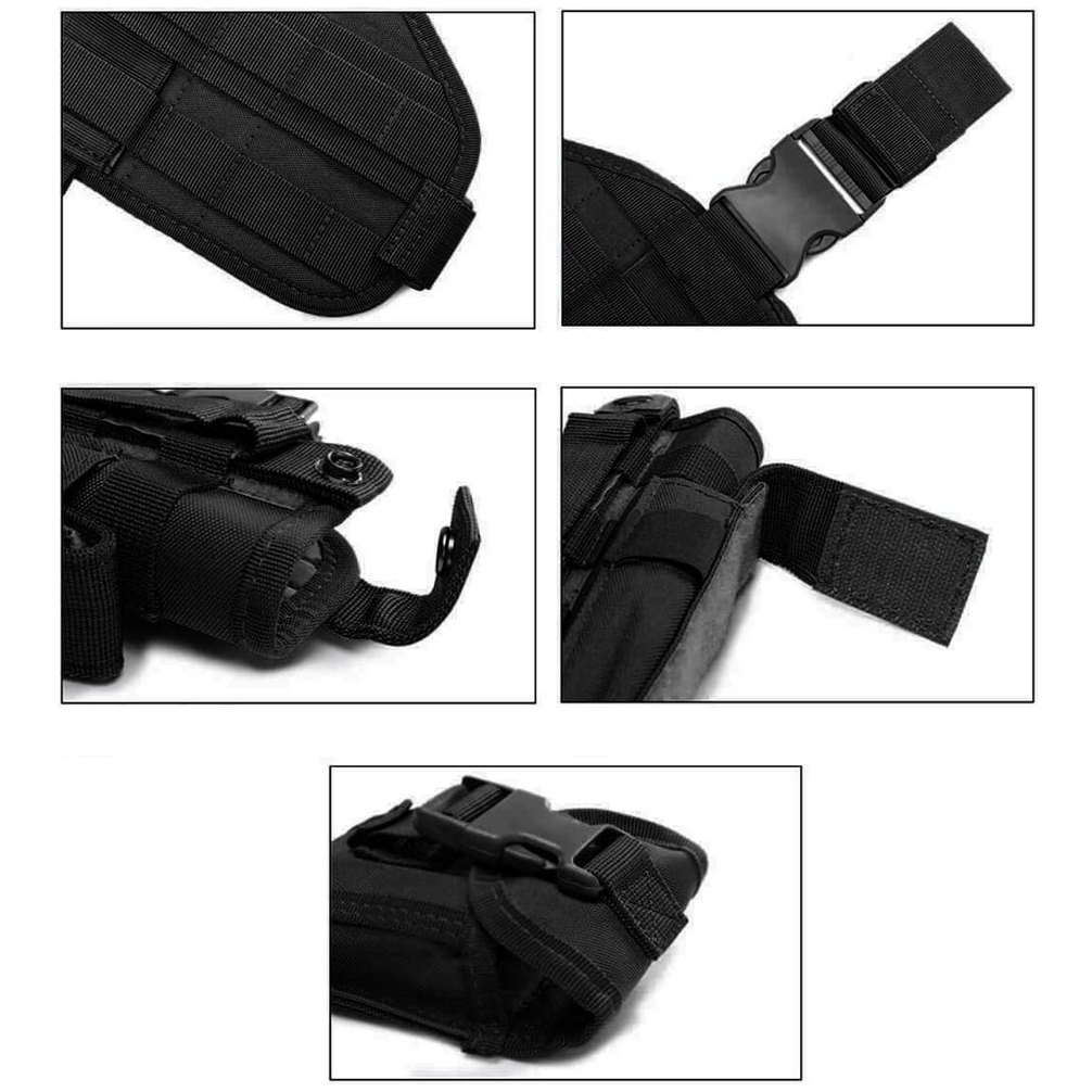 FOXTER® Kabura taktyczna z ładownicą na magazynki biodrowa regulowana udowa ładownica - obrazek 3