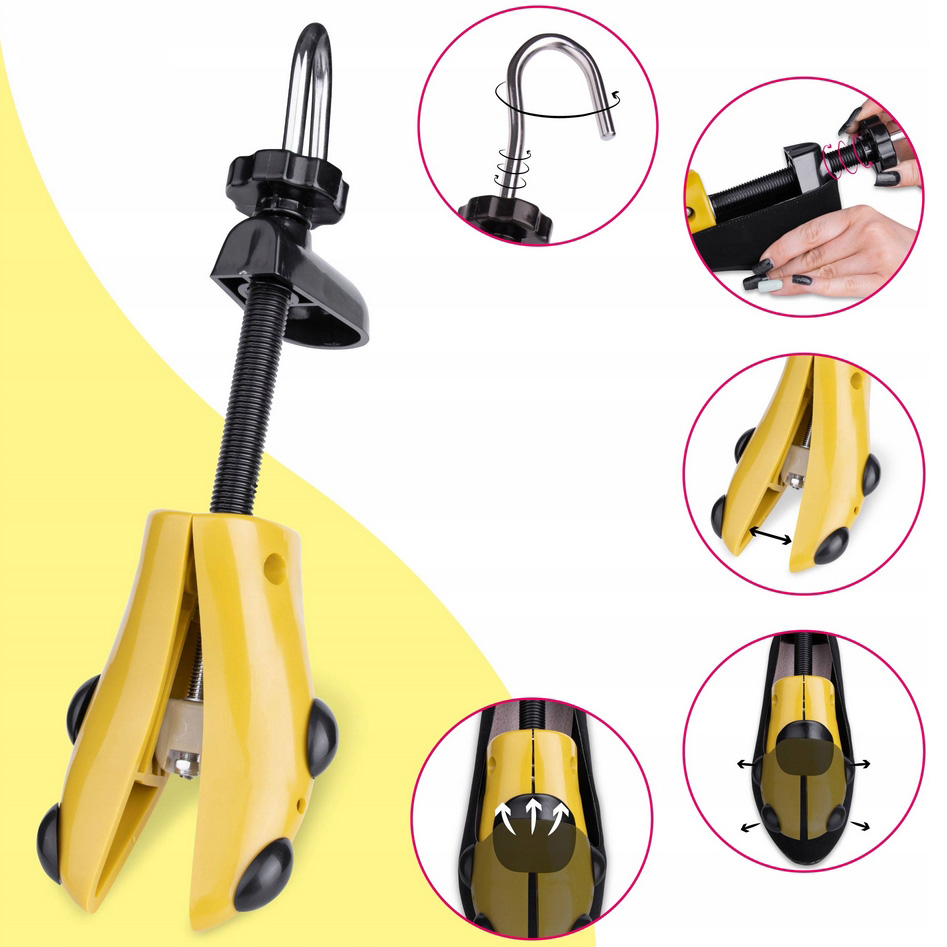 FLEXISTEP Prawidła do rozciągania regulowane prawidło napinacz ciasnych butów obuwia nakładki 35-42 - obrazek 3