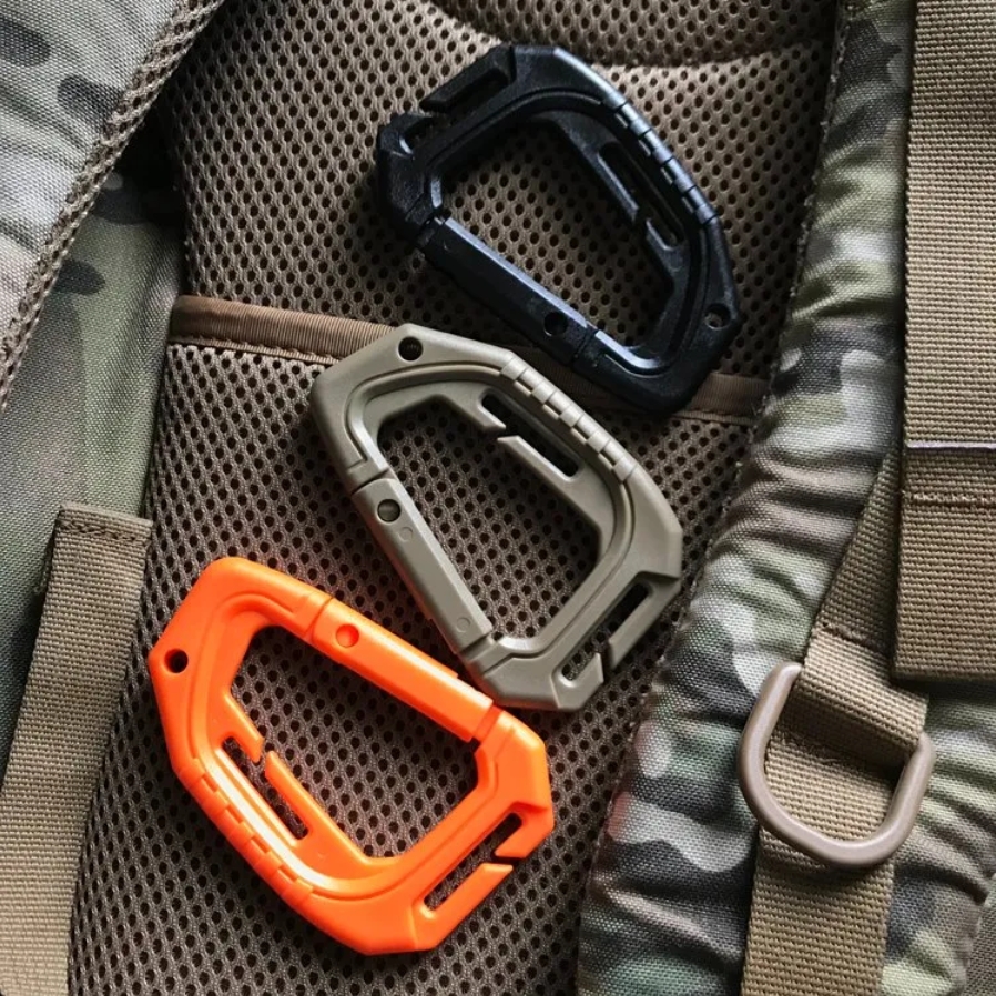 MOUNTAIN GHOST® Karabińczyk taktyczny molle d-ring karabinek szekla zawieszka kluczy - obrazek 7