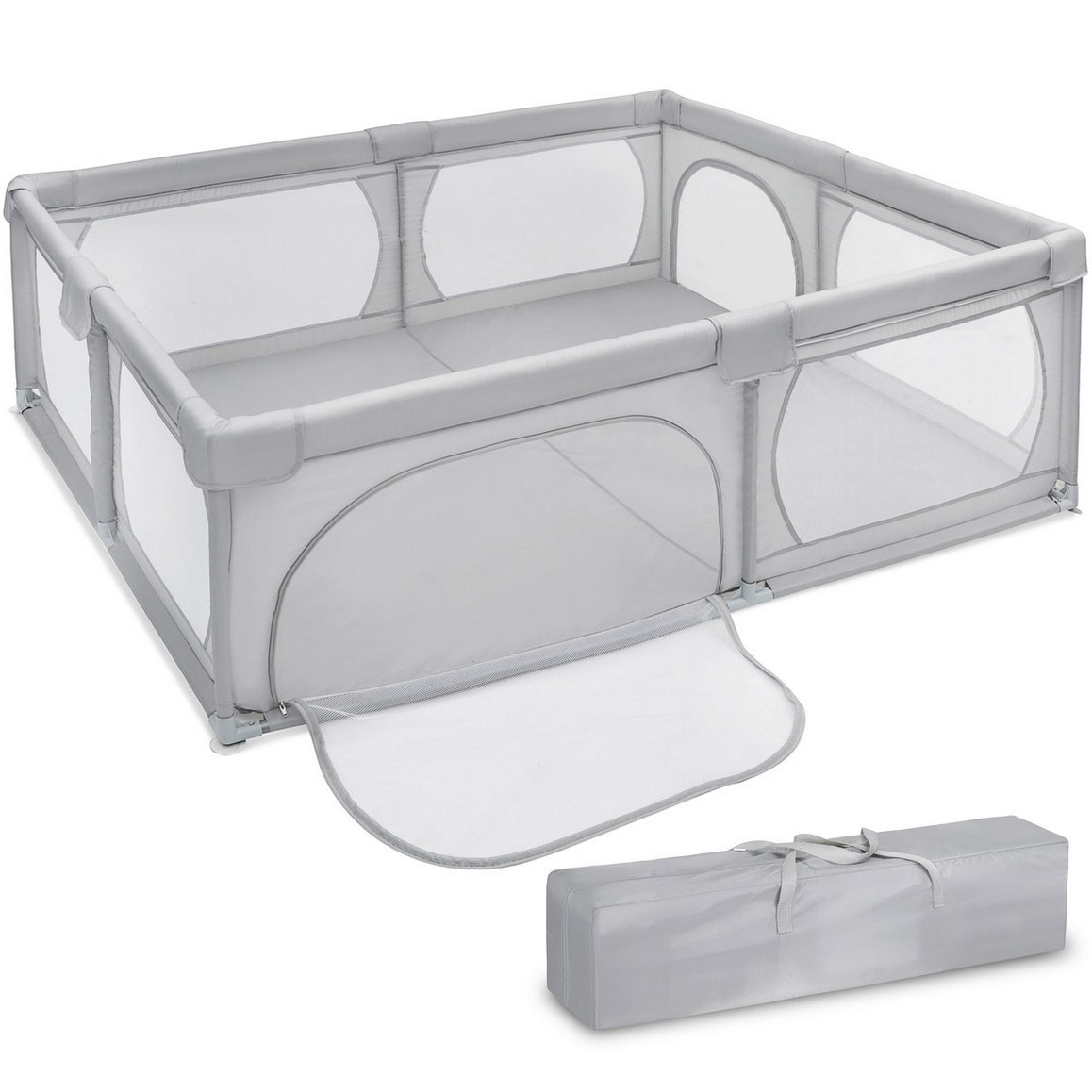 PLAYJOY Kojec dla dzieci plac zabaw suchy basen dziecięcy składany duży xxl pokrowiec 200x180cm