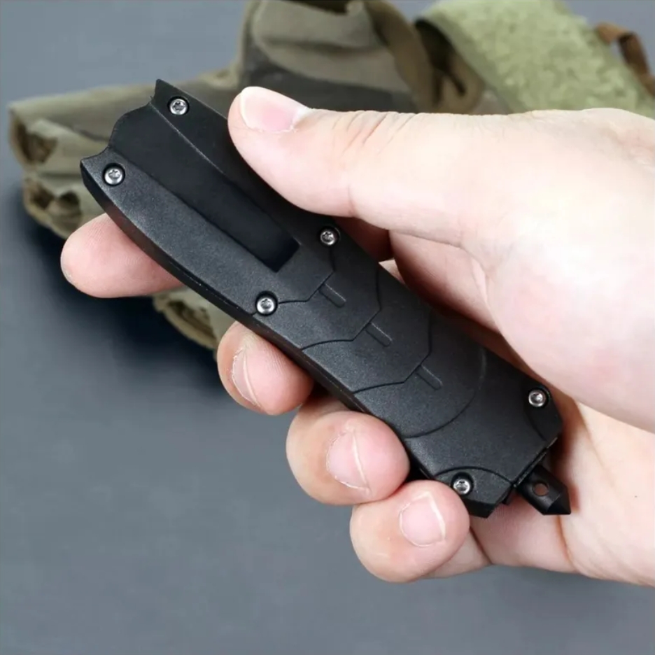 MOUNTAIN GHOST® Nóż automatyczny sprężynowy otf wysuwany od frontu chowane ostrze 24cm - obrazek 5