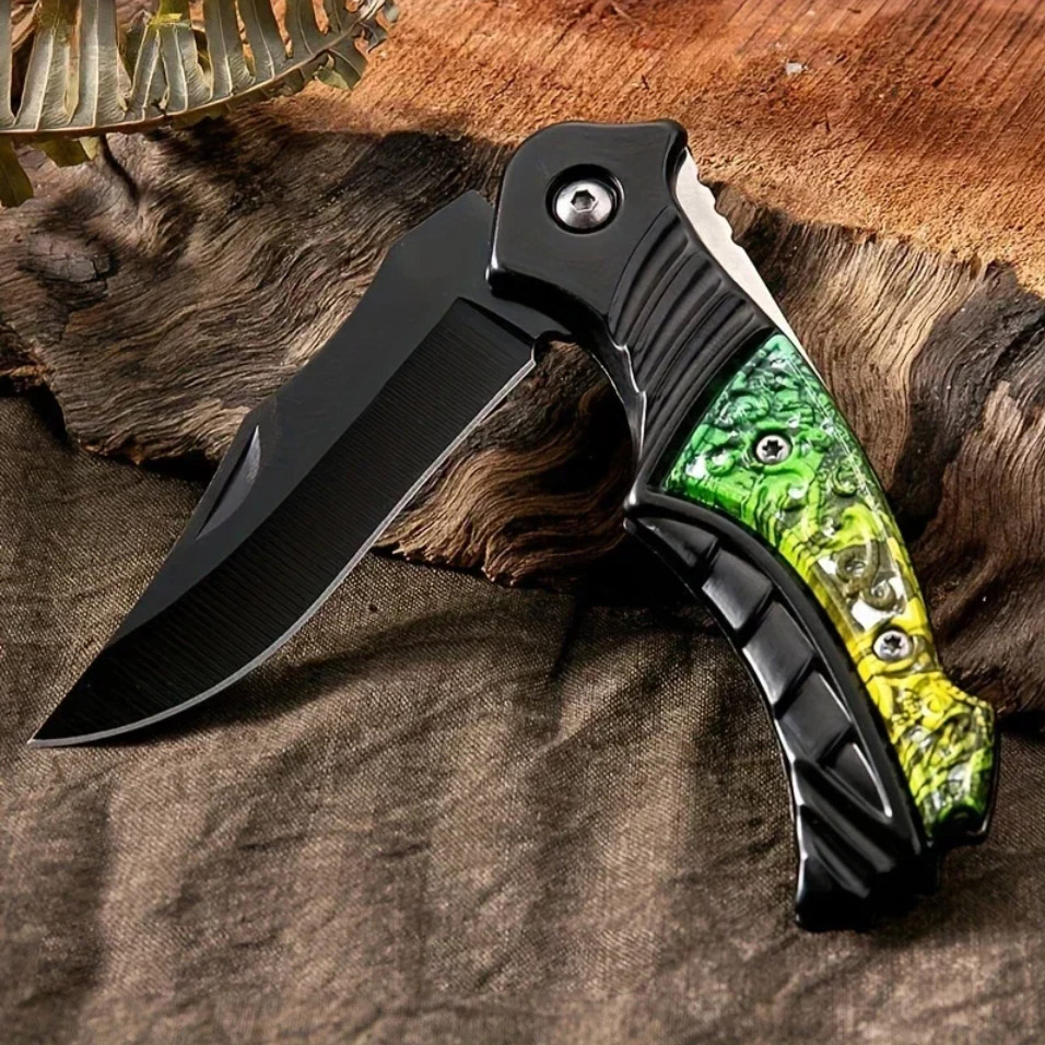 MOUNTAIN GHOST® Nóż składany ratowniczy myśliwski survival scyzoryk 16cm - obrazek 2