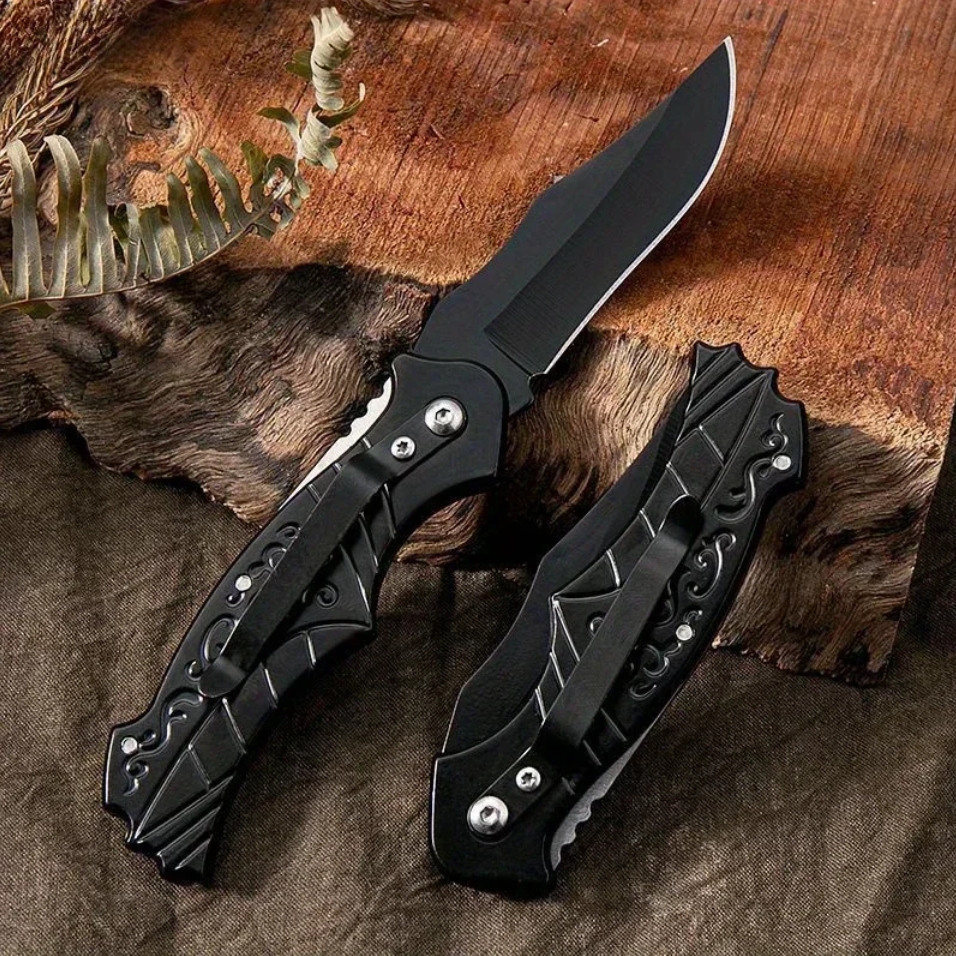 MOUNTAIN GHOST® Nóż składany ratowniczy myśliwski survival scyzoryk 16cm - obrazek 5