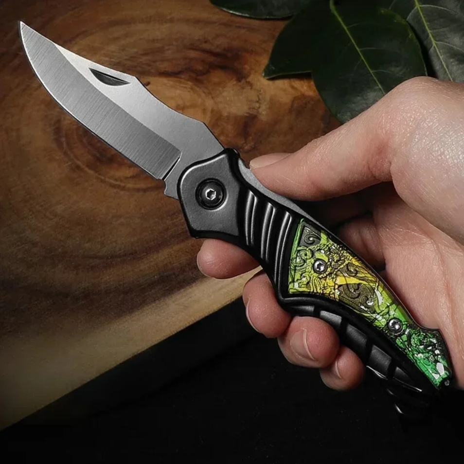 MOUNTAIN GHOST® Nóż składany ratowniczy myśliwski survival scyzoryk 16cm - obrazek 4