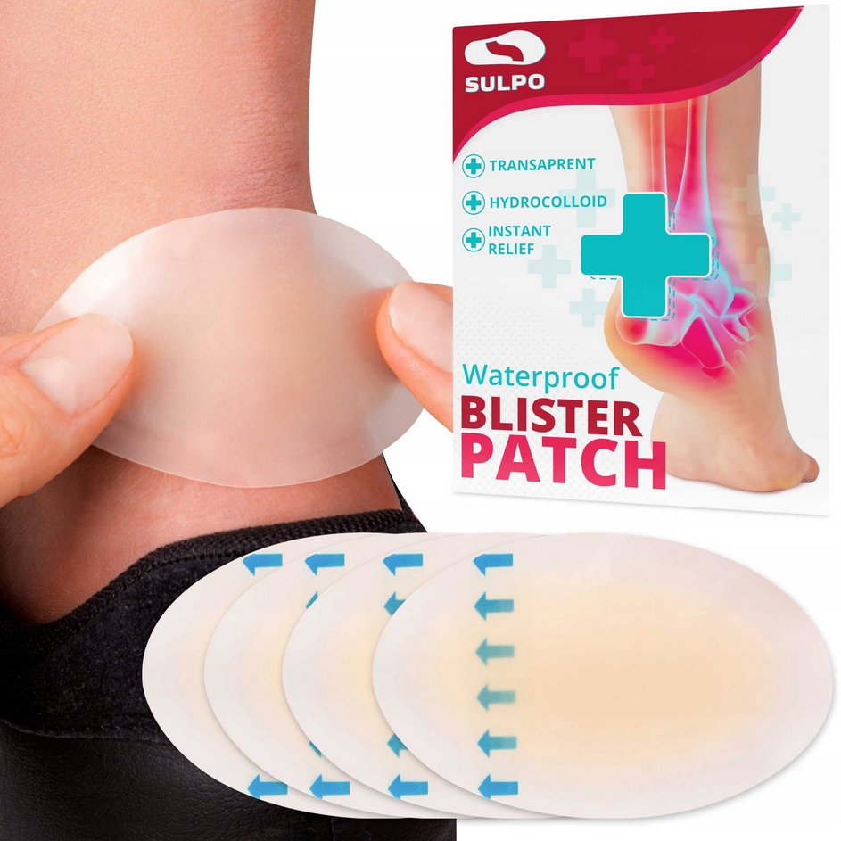 FLEXISTEP Plastry hydrokoloidowe ochronne do pięt szybkie gojenie odcisków pęcherzy 4 szt