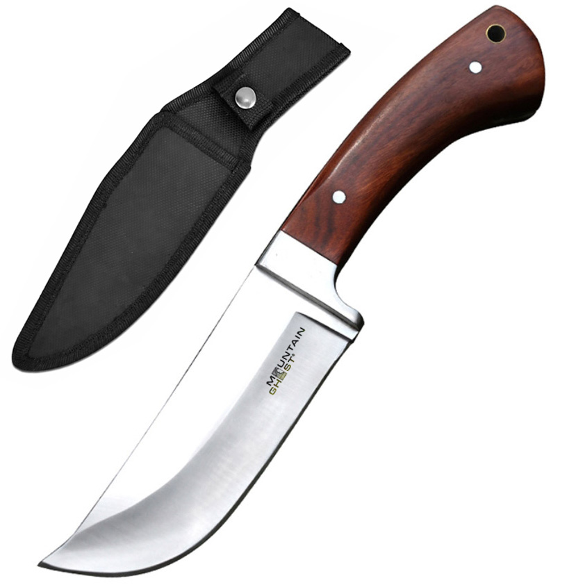 MOUNTAIN GHOST® Nóż myśliwski wojskowy turystyczny pokrowiec 24cm