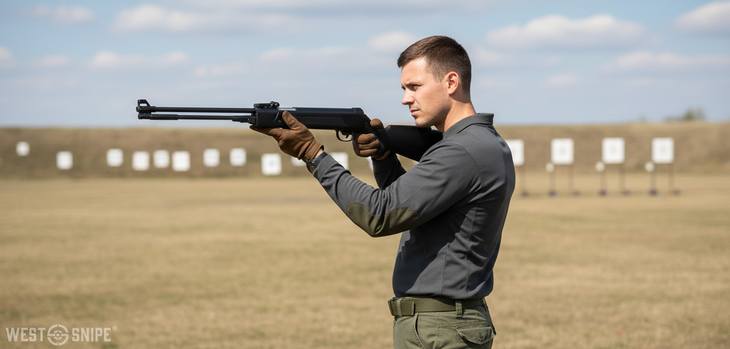 WESTSNIPE® Wiatrówka karabinek WF600P kal. 4,5mm dolny naciąg ekp<17J - obrazek 9