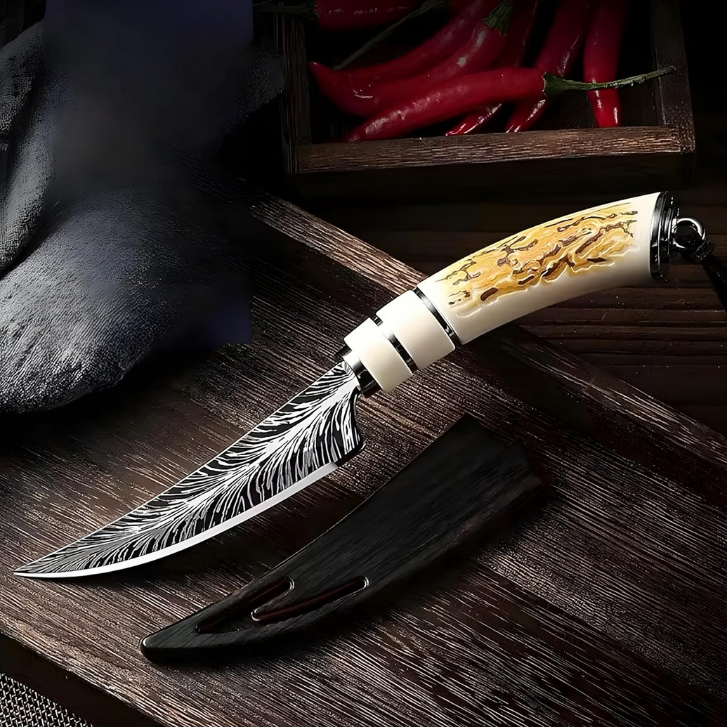 MOUNTAIN GHOST® Nóż myśliwski wojskowy turystyczny pokrowiec 22cm - obrazek 5
