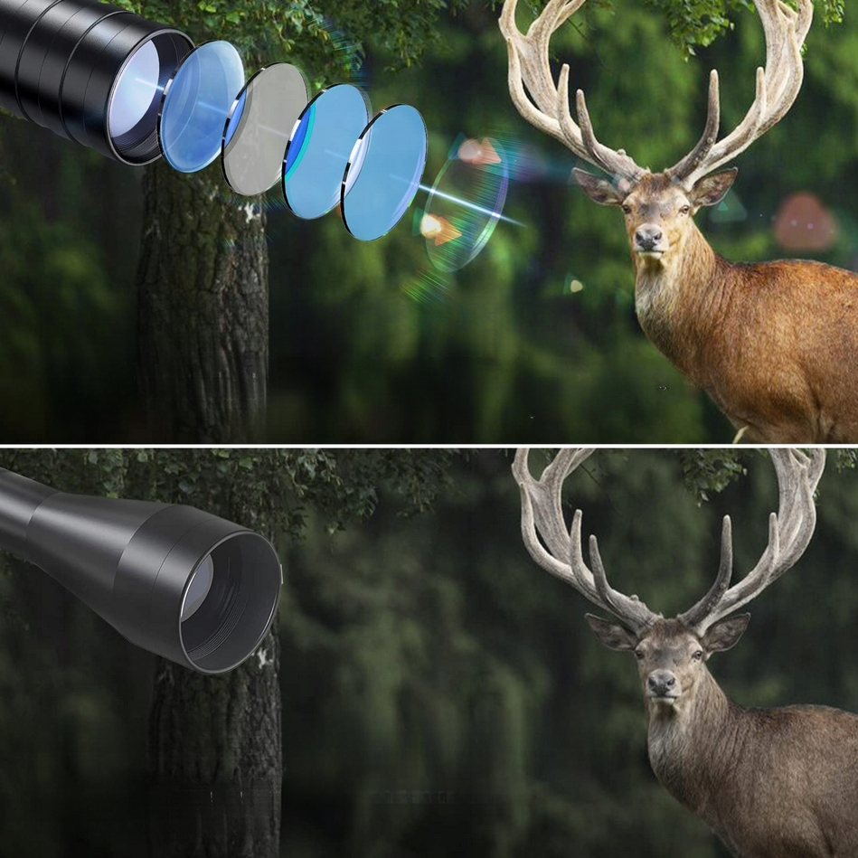 MOUNTAIN GHOST® Luneta celownicza 3-9x32 celownik kolimator red dot czerwony zielony laser laserowy 3w1 - obrazek 5