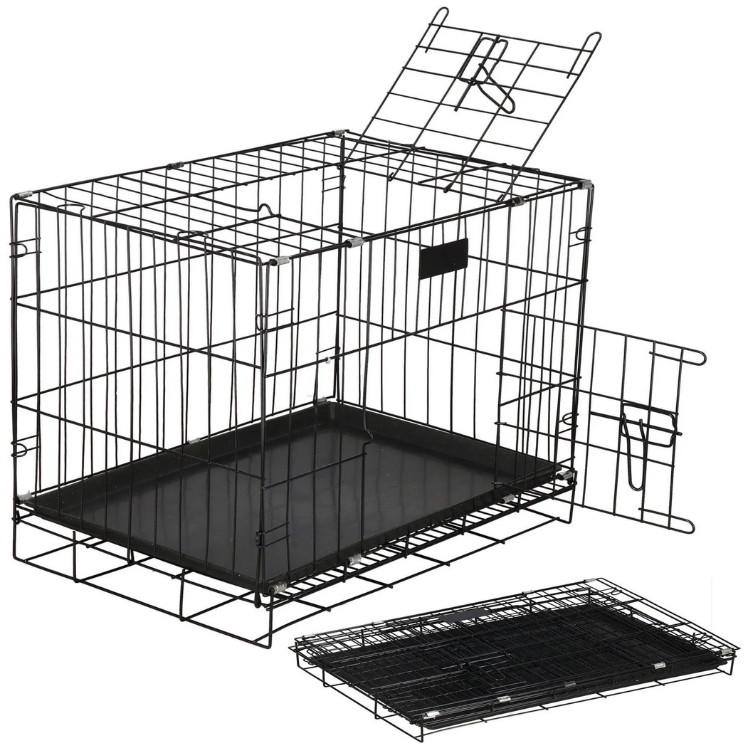 NUXIE® PREMIUM Klatka dla psa kota królika zwierząt kennelowa metalowa kojec transporter xl 83cm