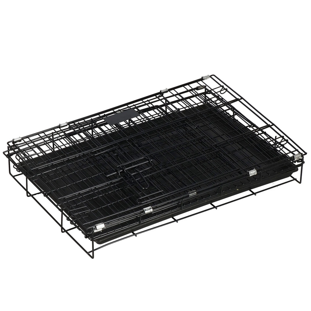 NUXIE® PREMIUM Klatka dla psa kota królika zwierząt kennelowa metalowa kojec transporter xl 83cm - obrazek 3