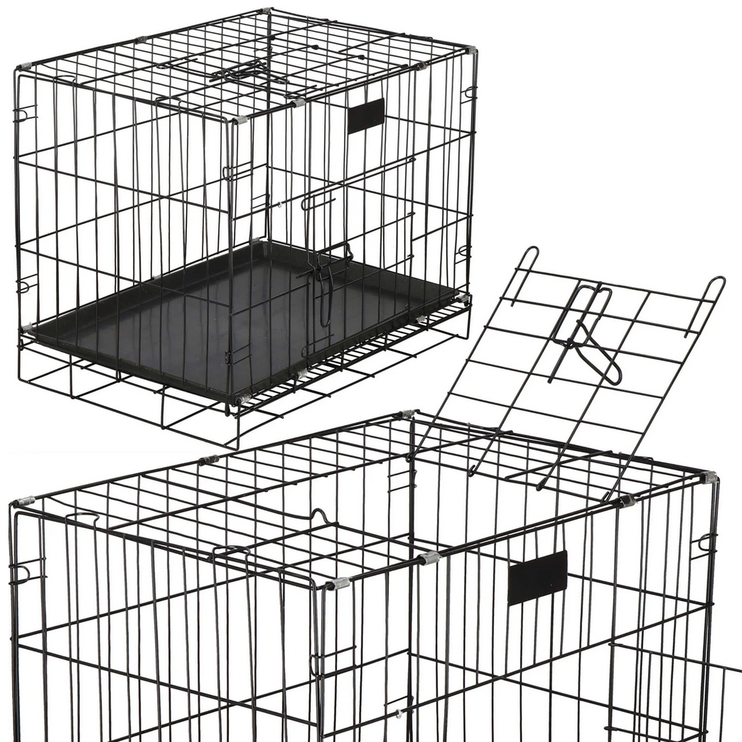 NUXIE® PREMIUM Klatka dla psa kota królika zwierząt kennelowa metalowa kojec transporter xl 83cm - obrazek 8
