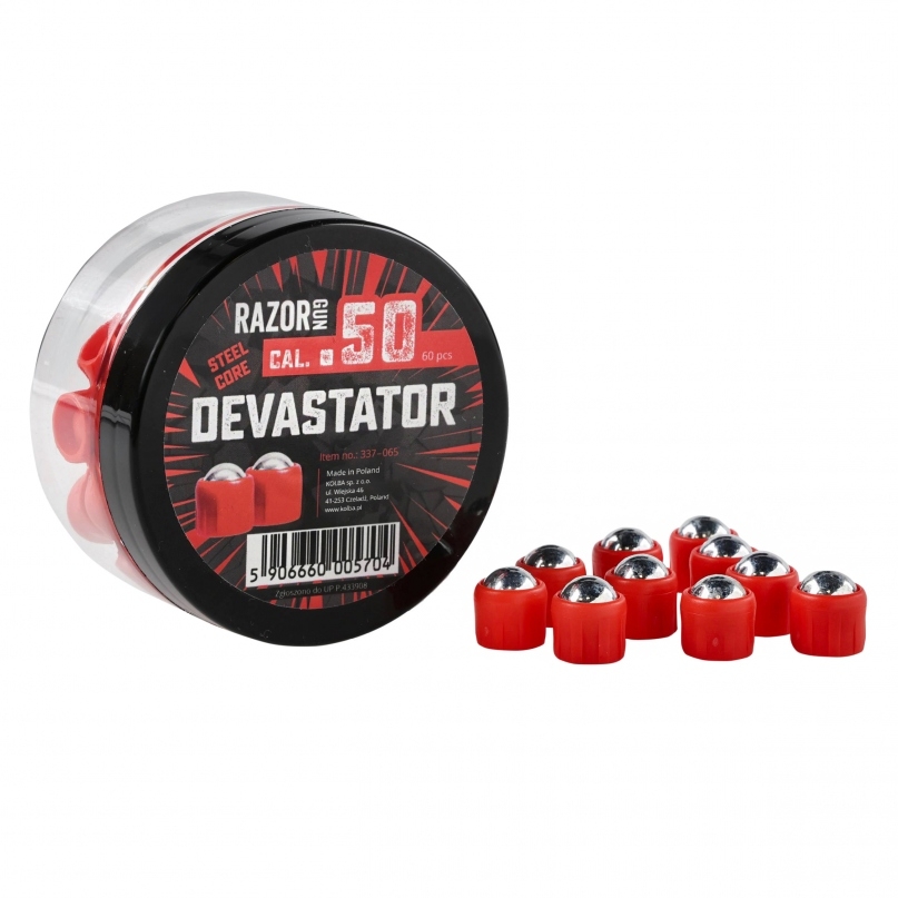 Kule metalowe RGun Steel Core Devastator kal. .50 do Umarex HDR50 60szt