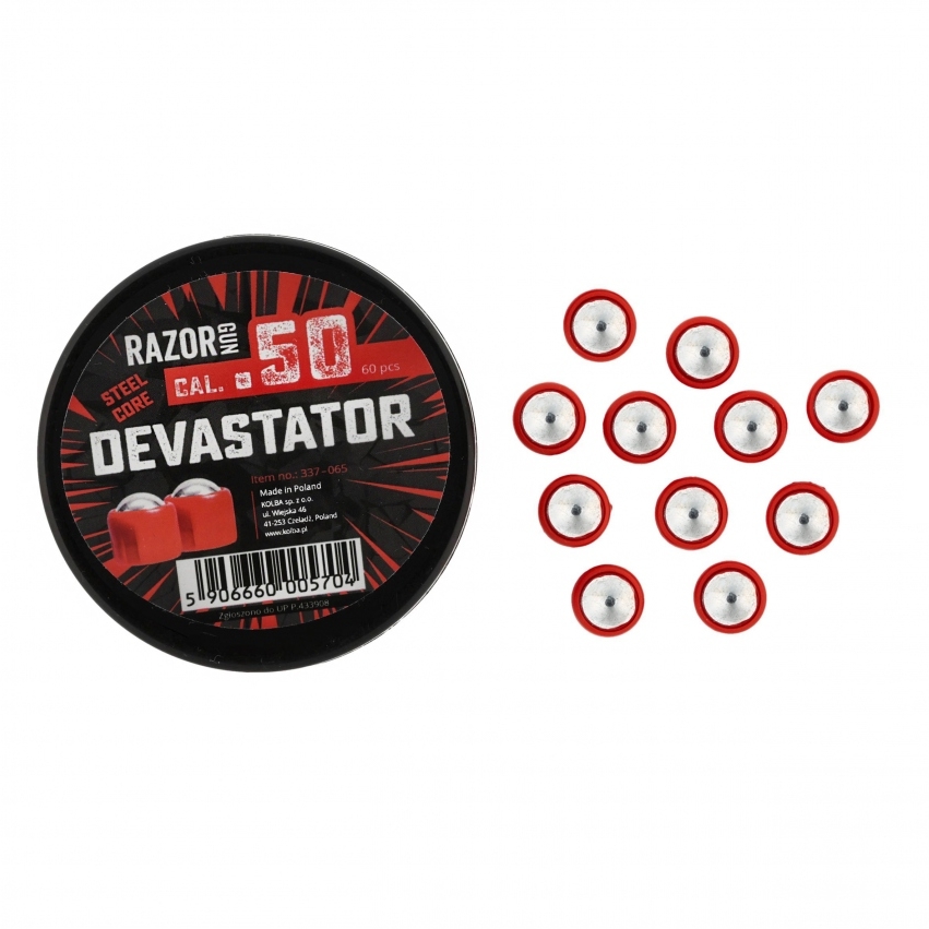 Kule metalowe RGun Steel Core Devastator kal. .50 do Umarex HDR50 60szt - obrazek 3