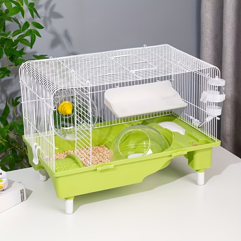NUXIE® Klatka dla chomika na myszy małych zwierząt przezroczysta domek akcesoria zestaw 42cm - obrazek 2
