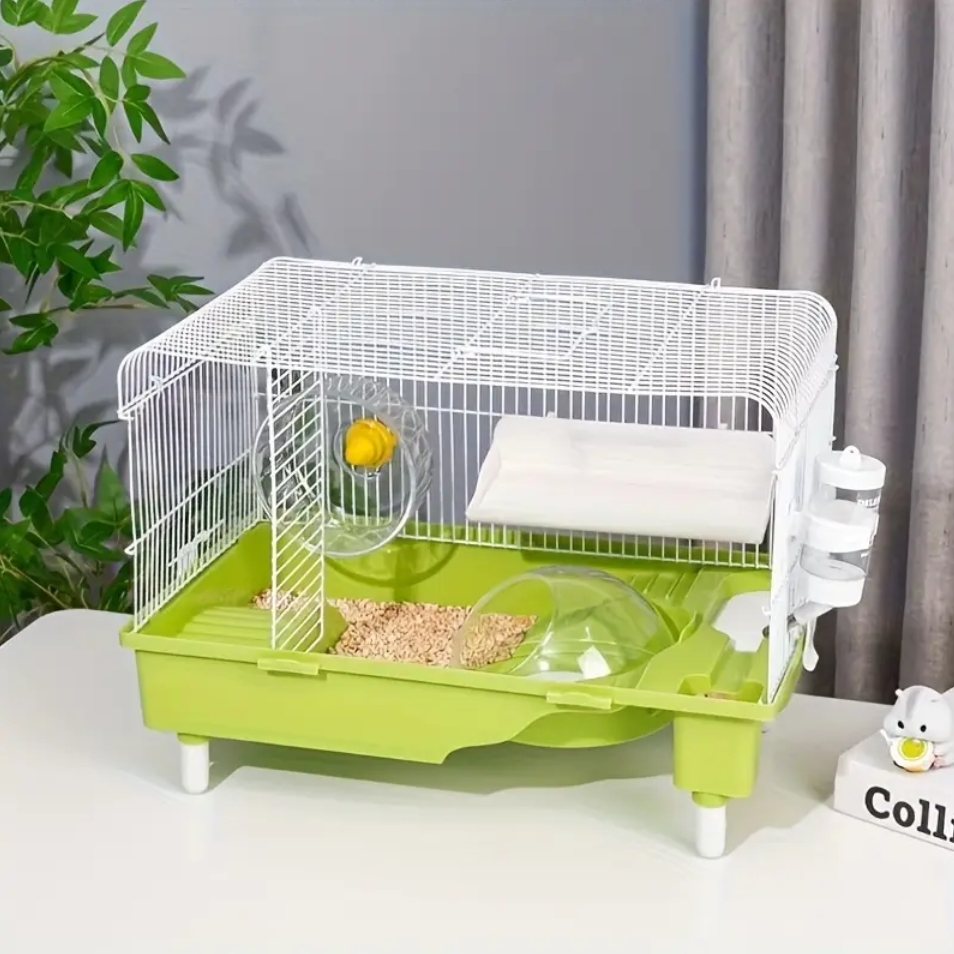 NUXIE® Klatka dla chomika na myszy małych zwierząt przezroczysta domek akcesoria zestaw 42cm - obrazek 5