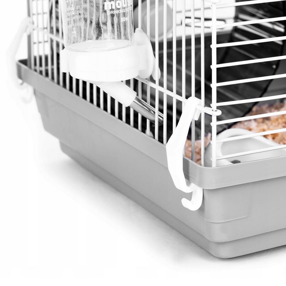 NUXIE® Klatka dla chomika na myszy małych zwierząt przezroczysta domek 47cm - obrazek 5