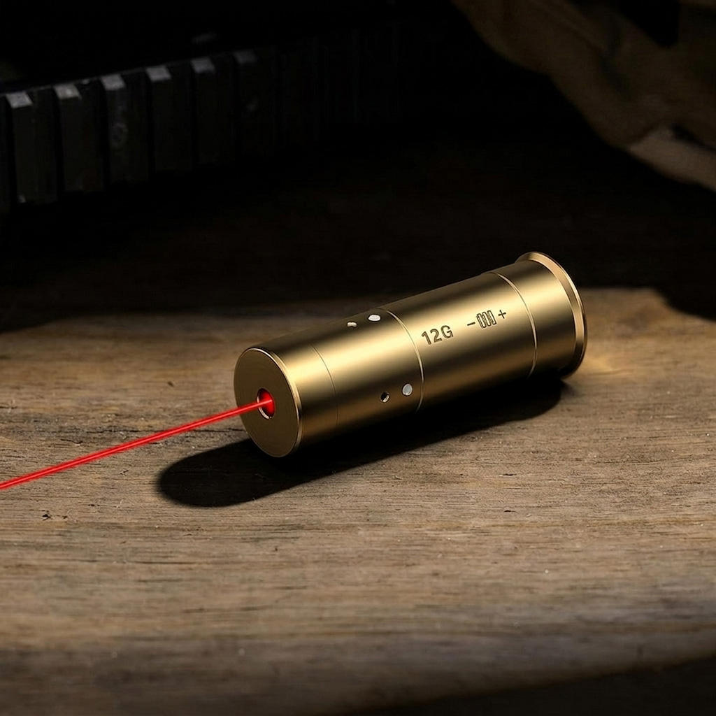 MOUNTAIN GHOST® Nabój laserowy do kalibracji lunety 12 Ga przystrzeliwania broni czerwony laser - obrazek 4