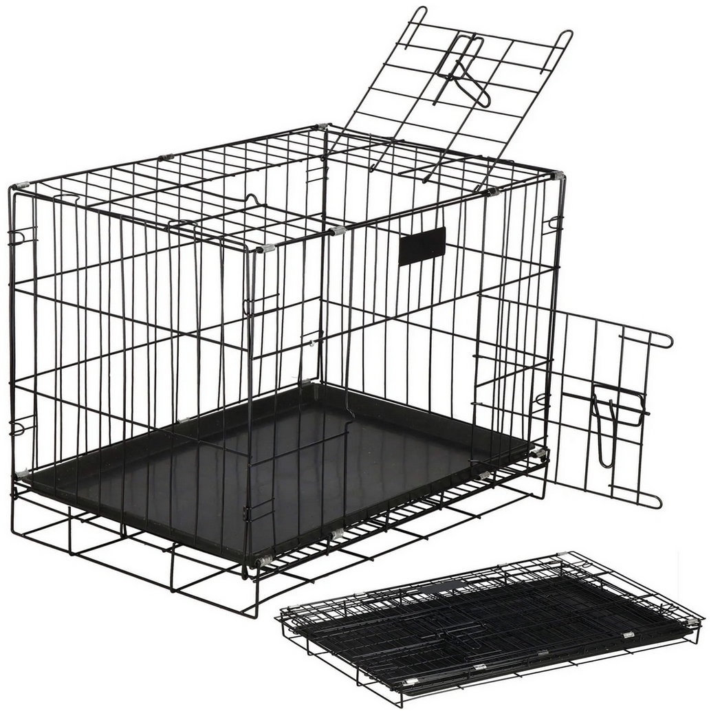 NUXIE® PREMIUM Klatka dla psa kennelowa metalowa kojec transporter dla zwierząt s 60cm