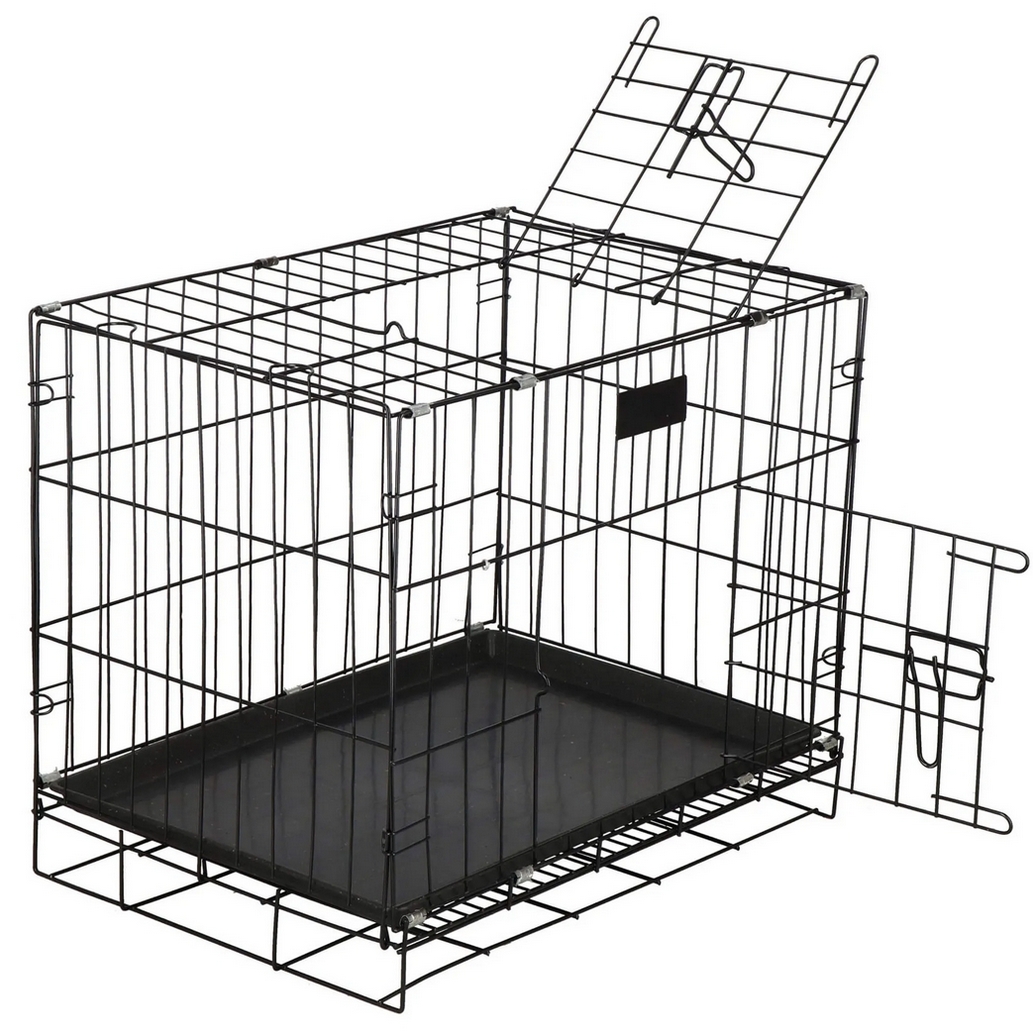 NUXIE® PREMIUM Klatka dla psa kennelowa metalowa kojec transporter dla zwierząt s 60cm - obrazek 3