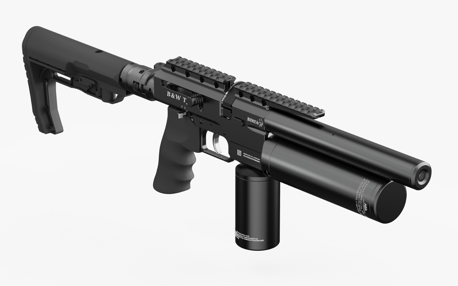 BINTAC AEA Wiatrówka karabinek T22 .22 kal. 5mm pcp pneumatyczny ekp<17J - obrazek 2