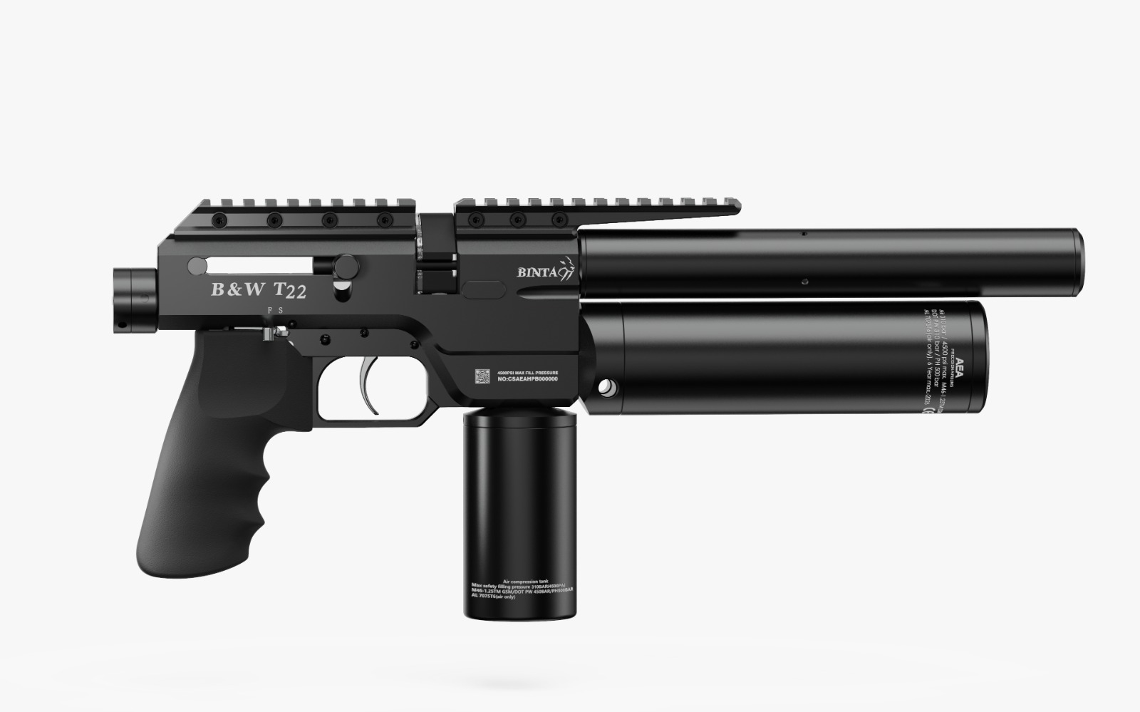 BINTAC AEA Wiatrówka karabinek T22 .22 kal. 5mm pcp pneumatyczny ekp<17J - obrazek 3