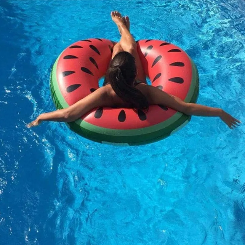 PLAYJOY Koło dmuchane do pływania kółko materac ponton arbuz xl 120cm - obrazek 4