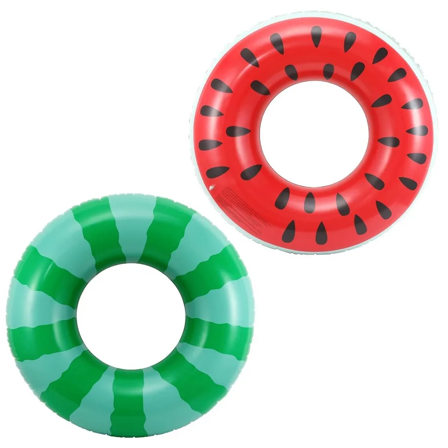 PLAYJOY Koło dmuchane do pływania kółko materac ponton arbuz xl 120cm - obrazek 3