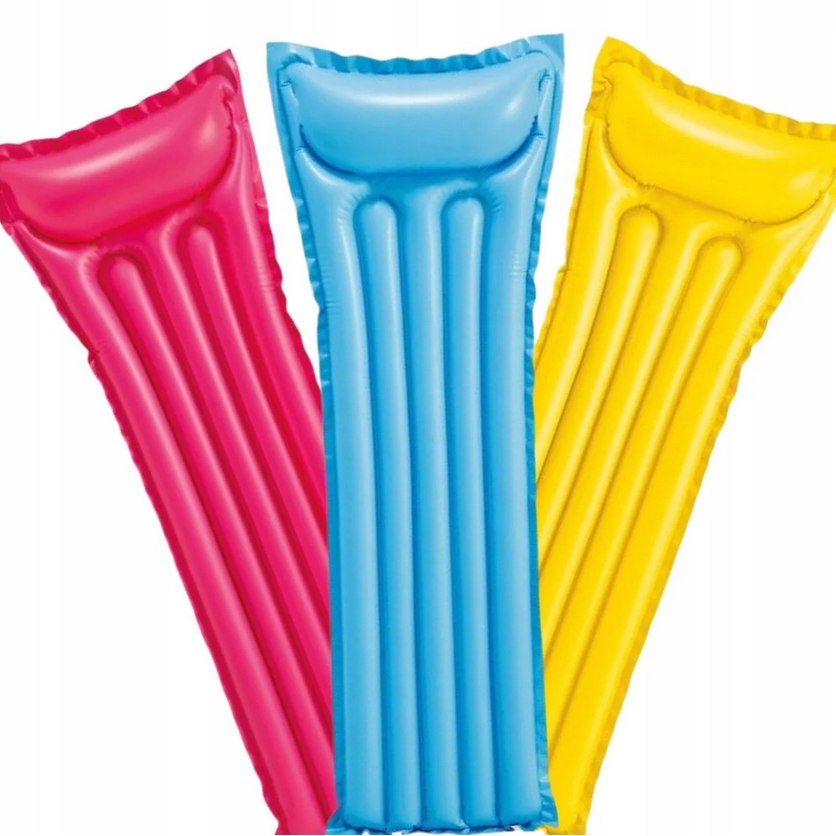 PLAYJOY Materac do pływania dmuchany wodny do basenu plażowy 183x69cm - obrazek 2