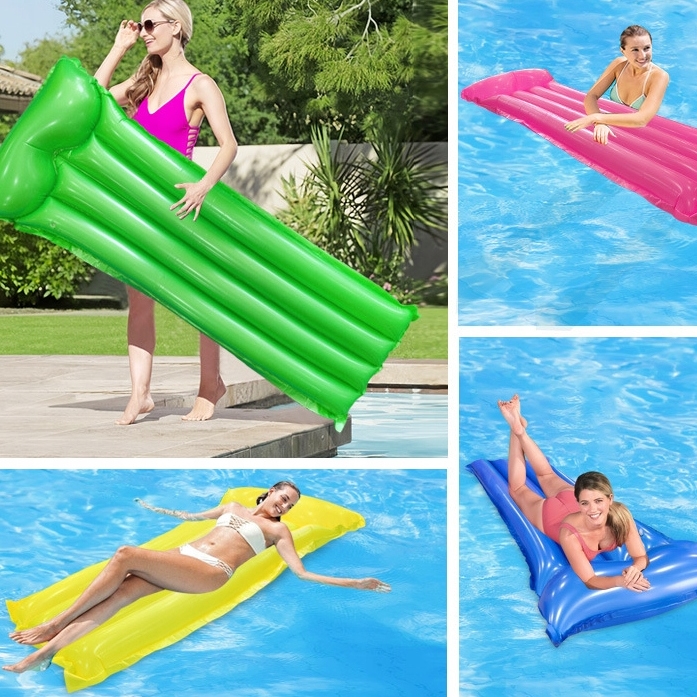 PLAYJOY Materac do pływania dmuchany wodny do basenu plażowy 183x69cm - obrazek 5